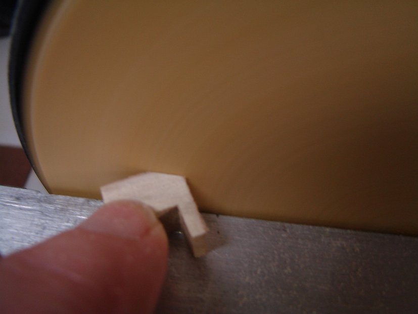 Shaping the piece...